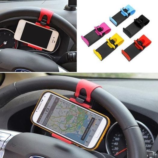 Car mount holder steering wheel accessories adjustable stand