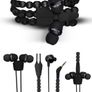Headphones wraps wristband ebony Brand New Image 4