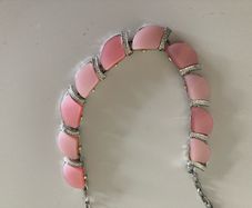 Superb quality Vintage 1950  Pink Lucite Necklace Vintage perfect condition