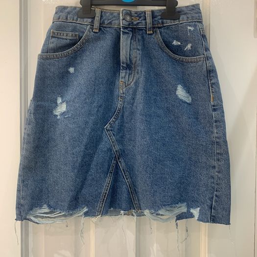Denim mini skirt. Size XS