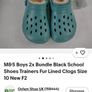 Brand New M&S Unisex Crocs With Cosy Fur Lining - Colour - Dusted Aqua - Size - U.K.12 - RRP - 10.00 - Sterling - 13.99 - Euro Image 7