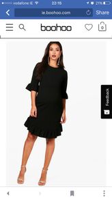 Black maternity dress