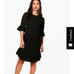 Black maternity dress