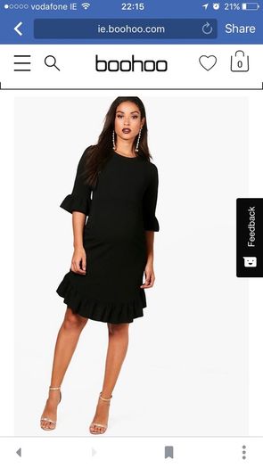 Black maternity dress