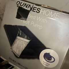 double blow up bed