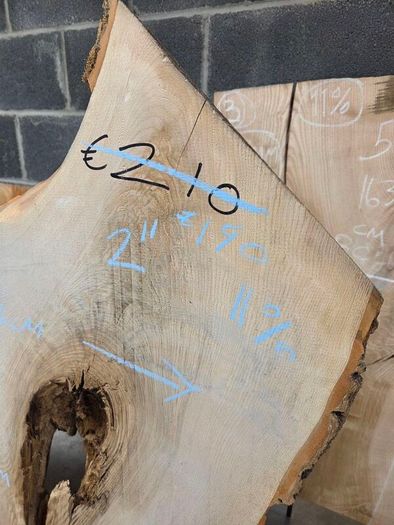 Live edge Ash Slab - Kiln Dried