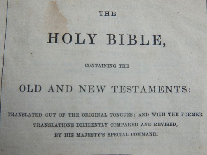 Vintage 1804 Holy Bible, Old and New Testaments, Oxford, The British And Foreign Society
