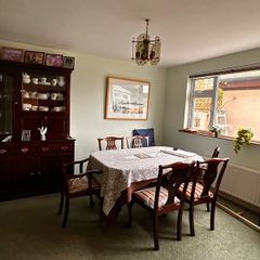 Hand carved Mahogany dinning table with 6 chairs