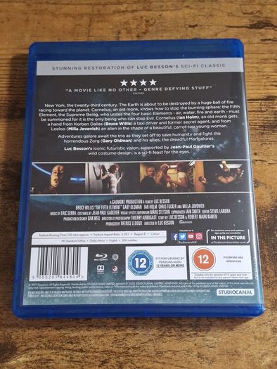 "The Fifth Element" (1997) Blu-ray - free standard postage