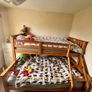 Triple Bunk Bed Solid Pine Single Over Double + Mattresses Image 2