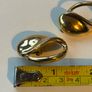 Vintage Givenchy Gold Tone Abstract Swirl Teardrop Earrings Image 5