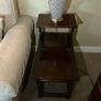 Antique Solid Oak End Tables Image 4