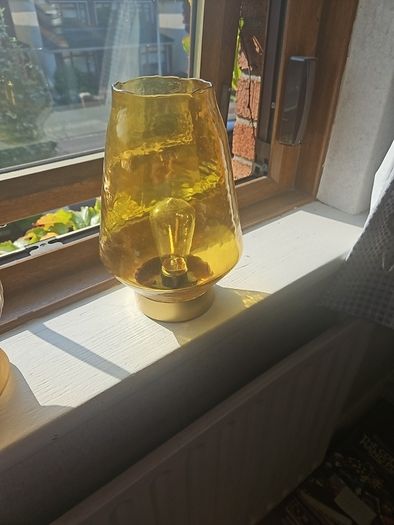 glass battery lamps