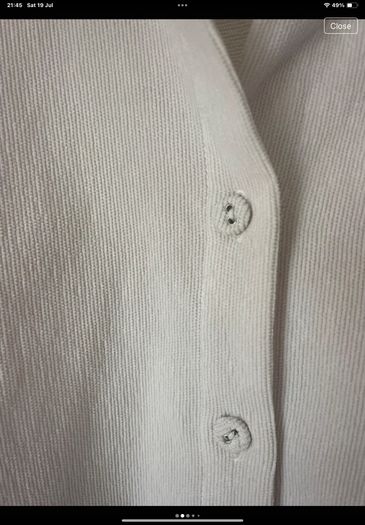 shacket Zara size medium fine cream cord jacket
