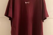 Nike burgundy ladies t-shirt