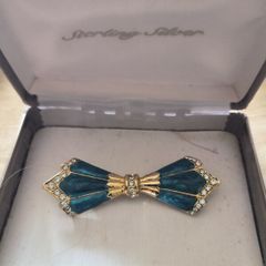 Vintage Costume Brooch Collection - Elegant Retro Pins 5 Pieces