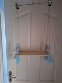 Two lovely hanging shelves for boys room