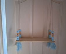 Two lovely hanging shelves for boys room