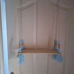 Two lovely hanging shelves for boys room