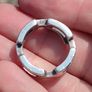 Vintage chunky 925 Silver Linked Ring Image 9