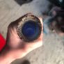 cobalt blue glass bottle Image 2