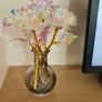 6 small roses in pink vase Image 7