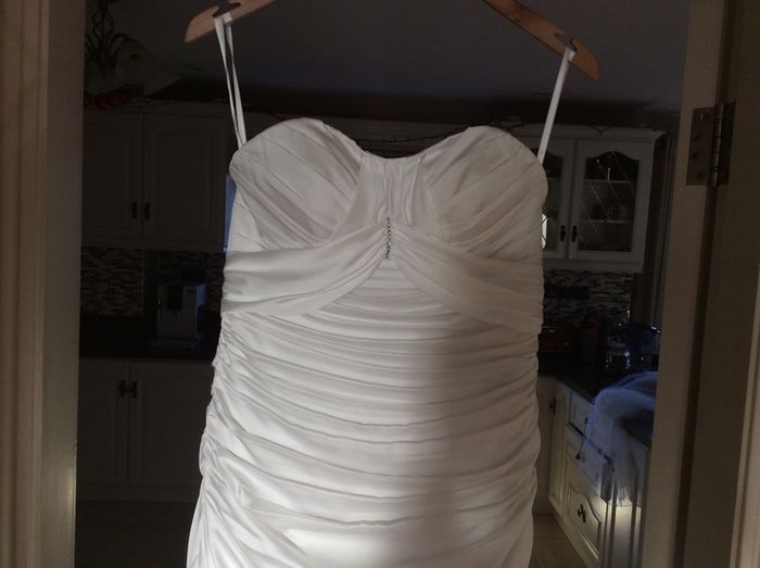 Size 12 White Wedding Dress & veil