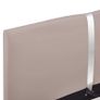 Bed Frame Cappuccino Faux Leather 120x190 cm Image 5