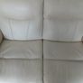 Sofa - Cream Leather 3+2 Seater Image 7