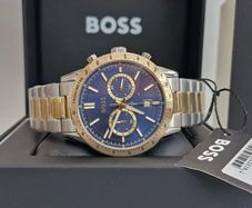 BOSS Men's Allure (44mm) Blue Dial / Two-Tone Stainless Steel Bracelet  1514163