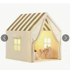 Kids play tent with brand new foam floor tiles