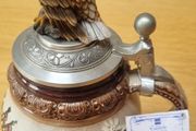 Vintage Lidded King Beer Stein