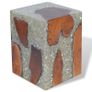Stool Solid Teak Wood and Resin Image 8
