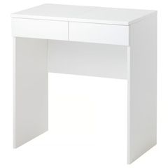 IKEA BRIMNES Dressing Table with Built-in Mirror - White