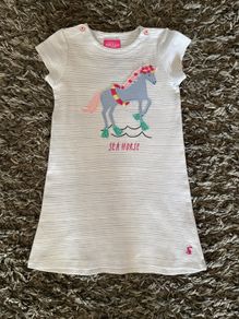 Joules seahorse dress age 5