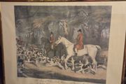 Vintage William Smith Huntsman to the Brocklesby Hounds and two Whips by R.B. Davis framed print