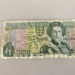 One pound note from states of Jersey