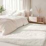 Fluffy Shaggy Rugs Living Room, Large Anti Slip Carpet, Machine Washable Soft Thick Pile Bedside Rug for Kids Bedroom, Nursery - Creme, 120 x 160 cm Image 4