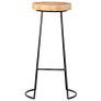 Bar Stools 2 pcs Solid Acacia Wood Image 10