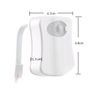 Smart PIR Motion Sensor Toilet Seat Night Light 8 Colors Waterproof Backlight For Toilet Bowl LED Luminaria Lamp WC Toilet Light Image 5