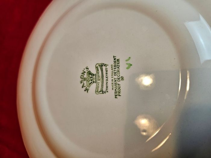 Vintage Masons Ironstone Paynsley Plates - England, 1950s-1970s