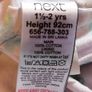 NEXT coat (1.5-2y / 92cm) Image 2