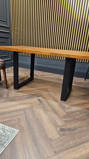 Wooden dining table