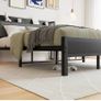 King Size Bed Frame with Storage Wooden Headboard Image 5