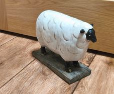 Sheep / Lamb Ornament Folk Art Sculptured Rustic