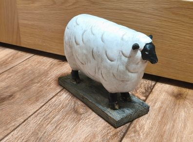 Sheep / Lamb Ornament Folk Art Sculptured Rustic