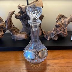 Antique Pair of Silverplate Decanter Labels