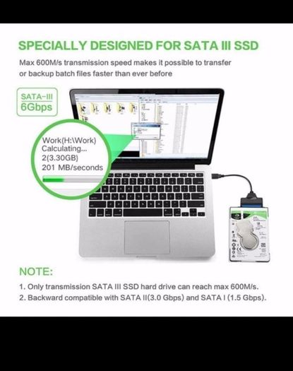 USB SATA 3 Cable Sata To USB 3.0 Adapter UP To 6 Gbps Support 2.5Inch External SSD HDD Hard Drive 22 Pin Sata III A25 2.0