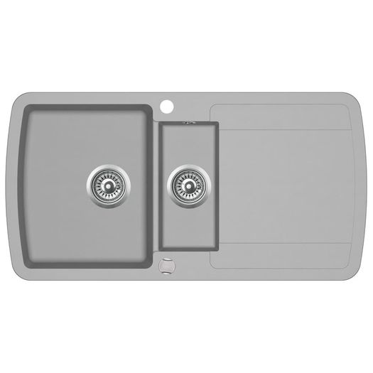 Granite Kitchen Sink Double Basin Grey