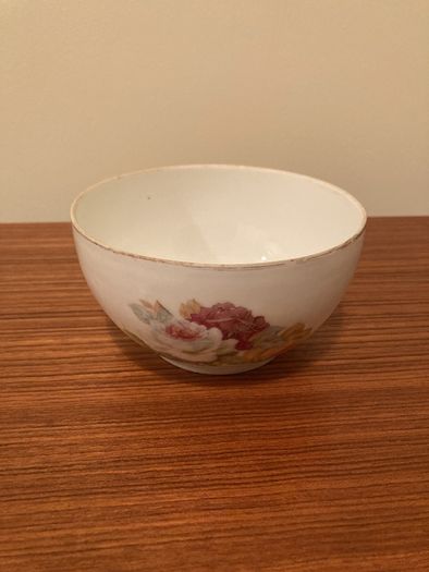 Vintage small Belleek Vase with Antique Bone China Bowl & Cup